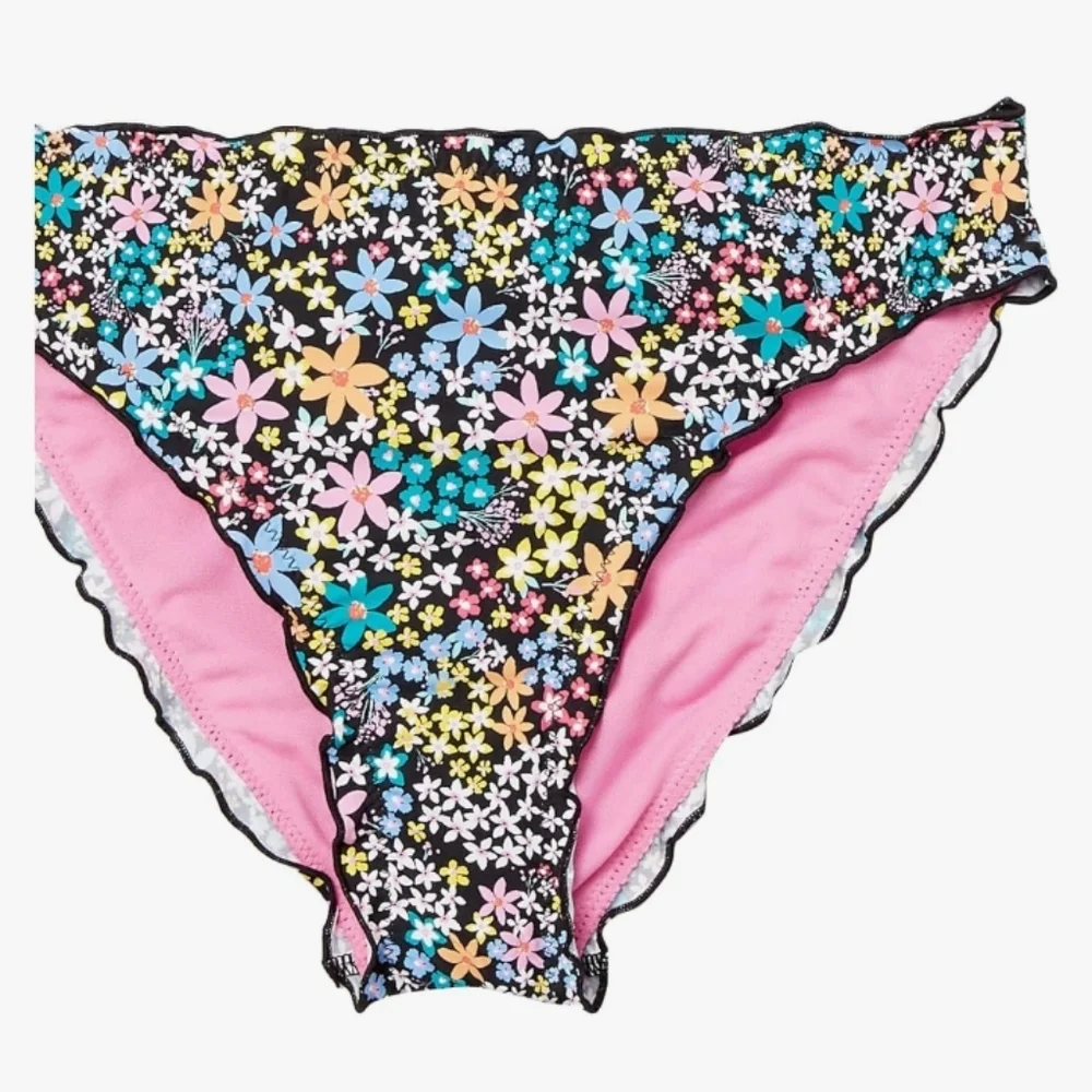 Hobie Girls' Ruffle Hipster Swim Bottom. Size 16